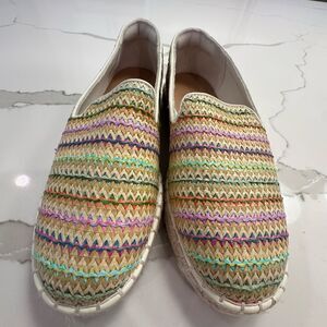 Colorful Woven Espadrille Flats